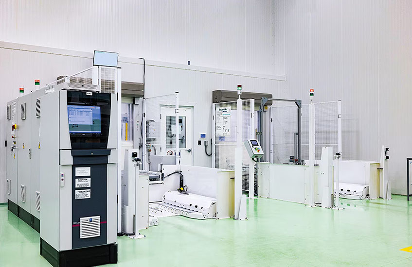 A photo of Interlake Mecalux's arehouse management system.