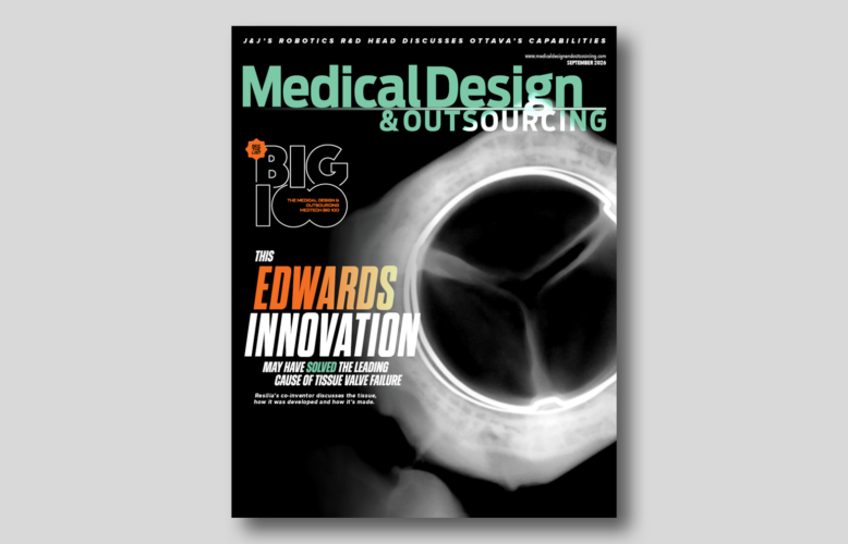An image of the September 2026 Medical Design & Outsourcing magazine featuring the Medtech Big 100 ranking of the world's largest medical device companies.