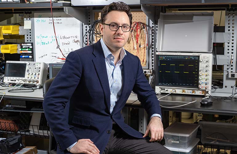 A photo of Institute of Bioelectronic Medicine at the Feinstein Institutes professor and leader of the vagus nerve project Dr. Stavros Zanos.