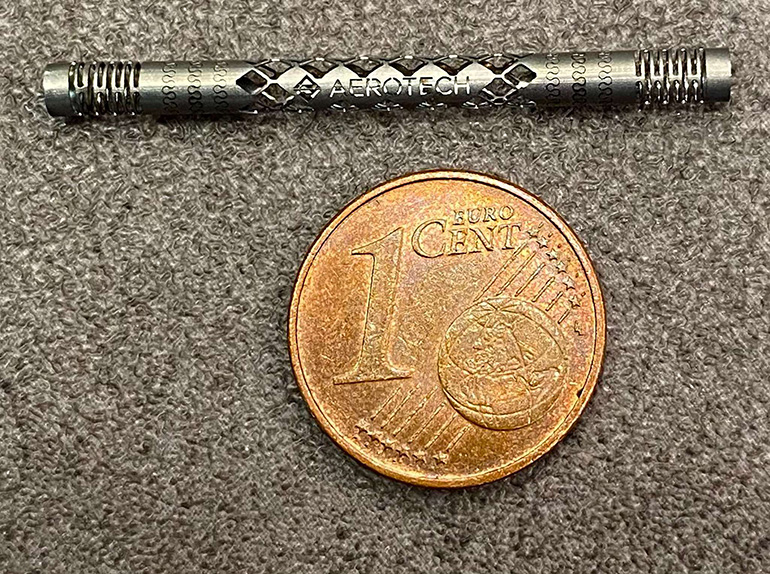 This Aerotech marketing image shows a laser-cut vascular implant only made possible with modern tube-laser platforms able to impart intricate structures with tight tolerances.
