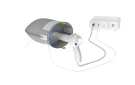 An image of Claria's system for minimally invasive hysterectomies.