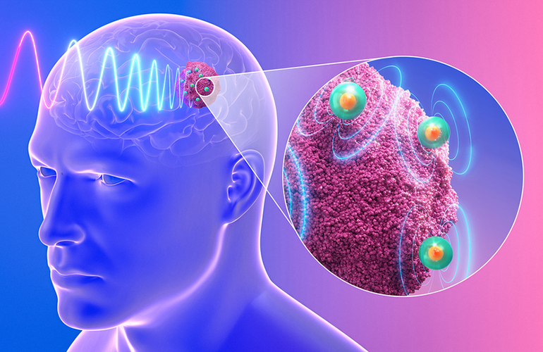 An illustration of HITMAN operating in glioblastoma cells.