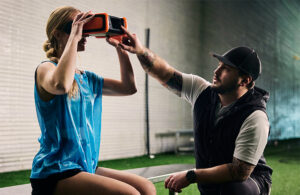 The SNAP test detects concussions in 90 seconds [Photo courtesy of Oculogica]